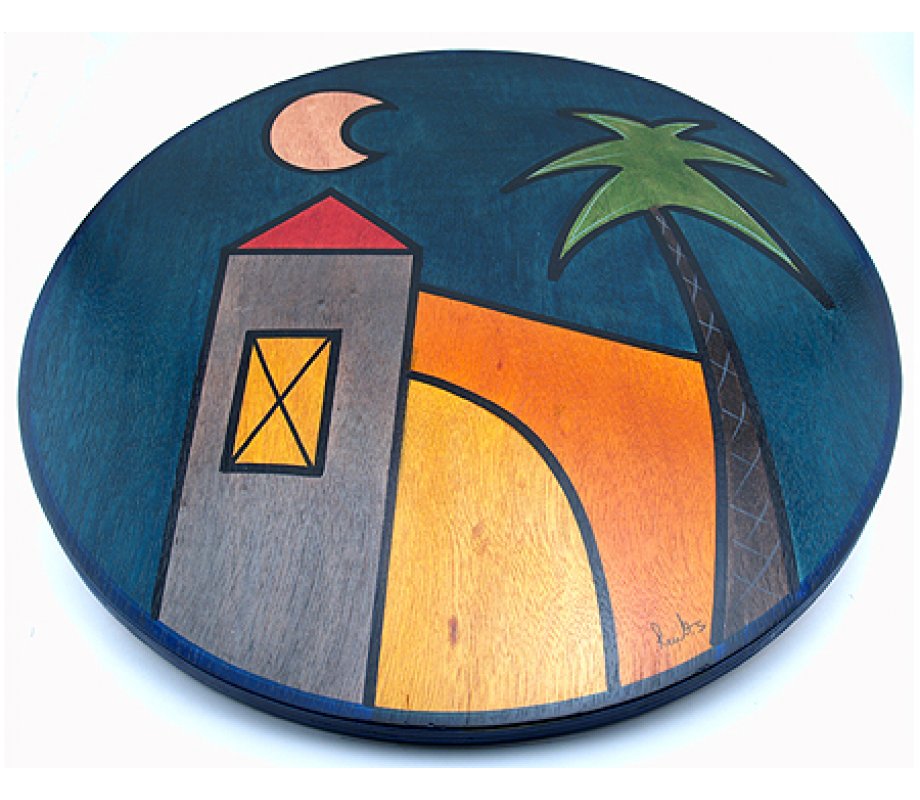 Lazy Susan Dekel Palm by Kakadu Art