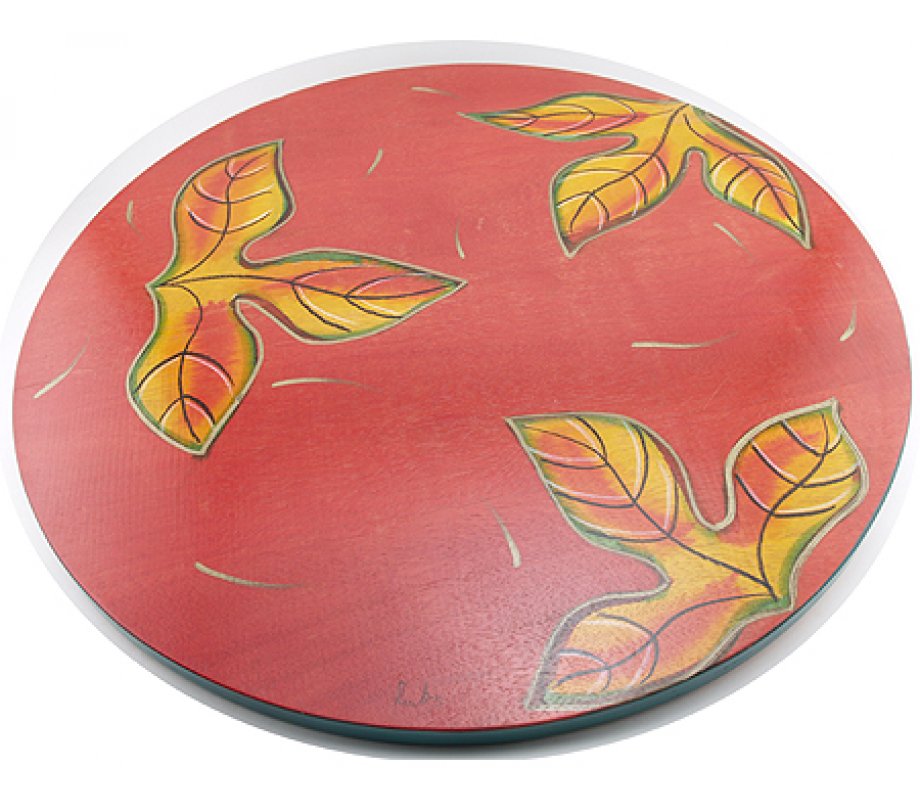 Lazy Susan Red Leaves by Kakadu Art