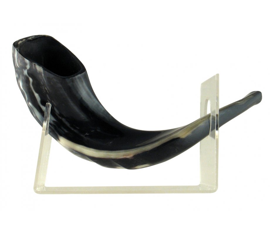 Lucite Shofar Stand - for Small Ram's Horn Shofar of Length till 15 Inches