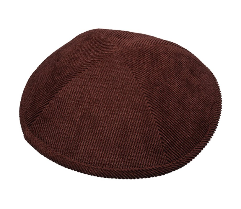 Maroon Corduroy Kippah