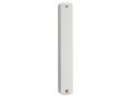 Metallic Look Mezuzah Case with Gray-Black Checkered Motif  Silver Shin