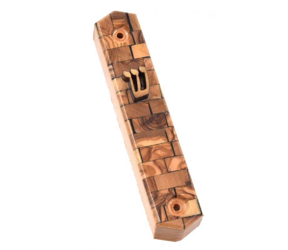 Mezuzah Case, Olive Wood from Israel - Choice of Lengths