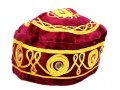 Pack of 3 Velvet and Gold Bucharian Kippah - Assorted Colors