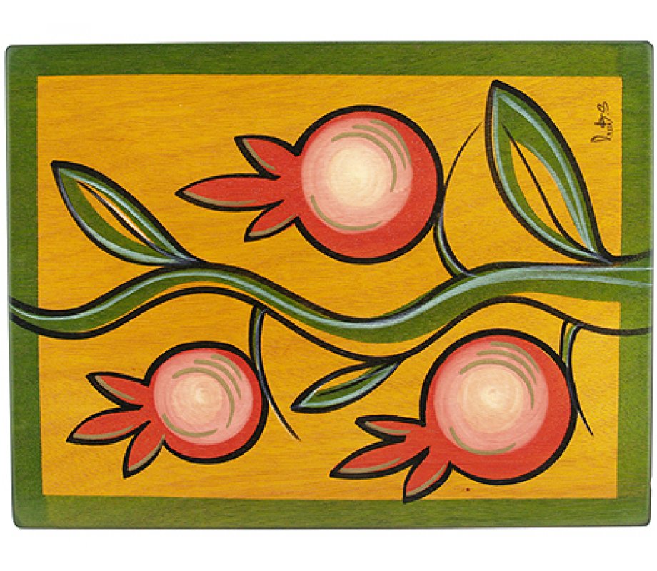 Rectangular Placemat Climbing Pomegranate by Kakadu Art