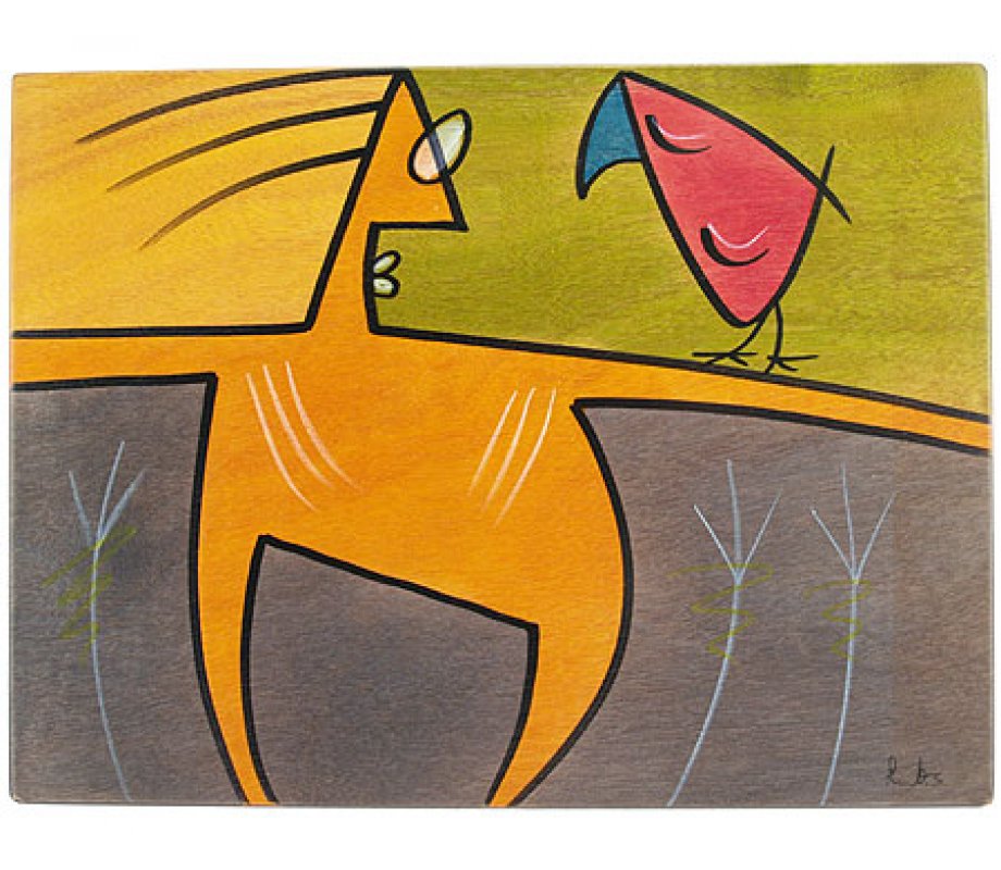 Rectangular Placemat Pose by Kakadu Art