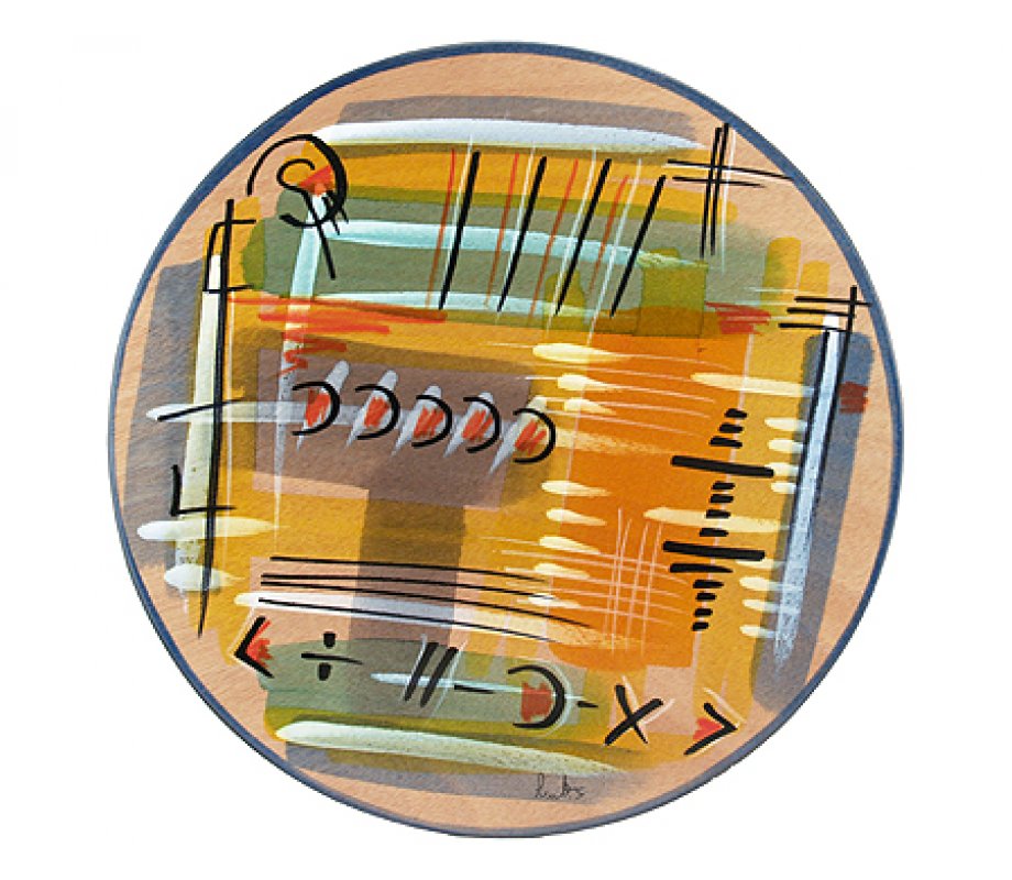 Round Placemat - Thoughts by Kakadu Art