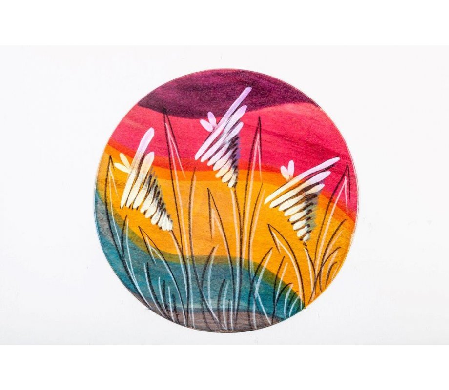 Round Placemat - Windy by Kakadu Art