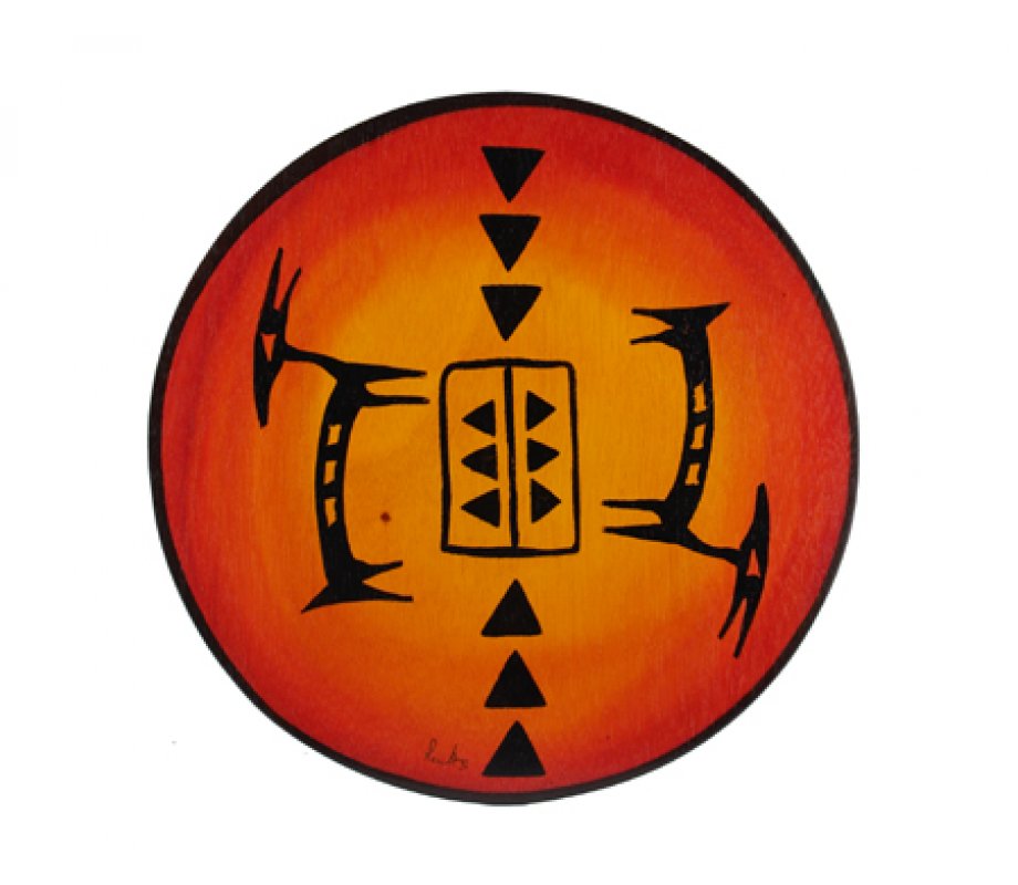 Round Placemat Shemesh by Kakadu Art