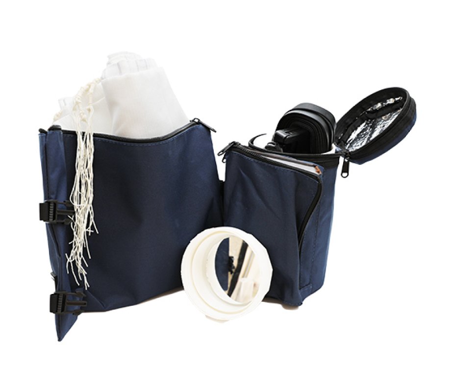 Set, Insulated Tefillin Holder and Weatherproof Tallit Bag - Dark Blue