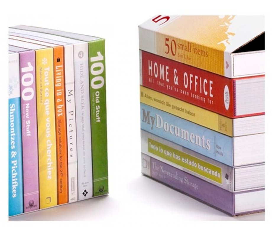 Shahar Peleg, Boox Store – Books on your Shelf that Hide Two Storage Boxes