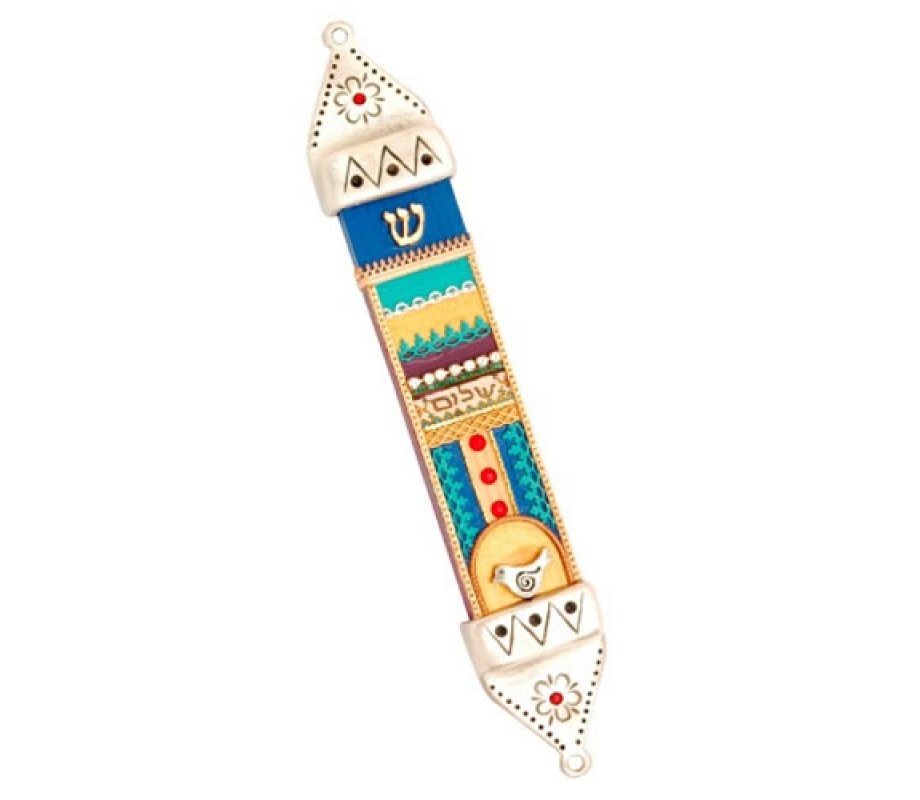 Shalom Mezuzah Case By Ester Shahaf