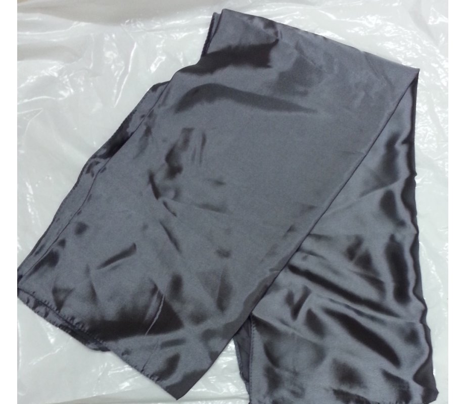 Shiny Gray Head Scarf