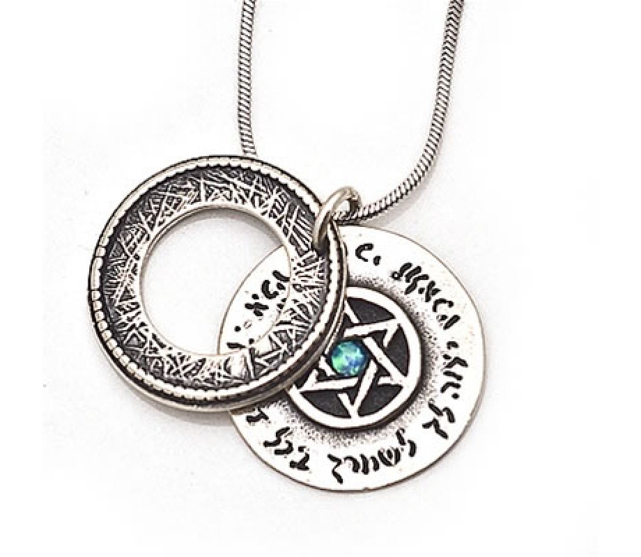 Silver Pendant for Protection by Golan Studio