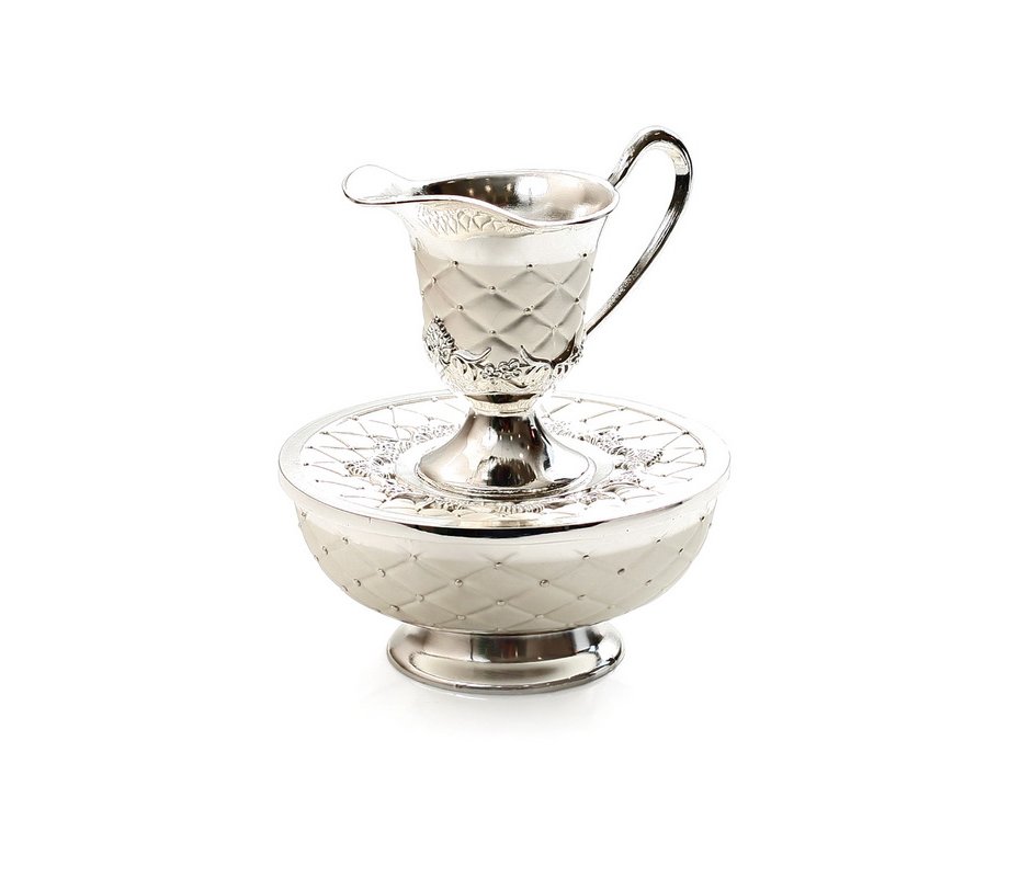 Silver Plated Two-Tone Mayim Achronim Hand Wash Cup