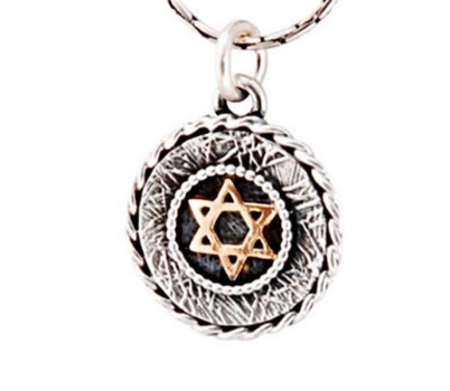 Silver Star of David Necklace by Golan Studio