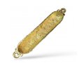 Small Gold Color Metal Mezuzah Case with Stones, Enamel - Choice of Colors