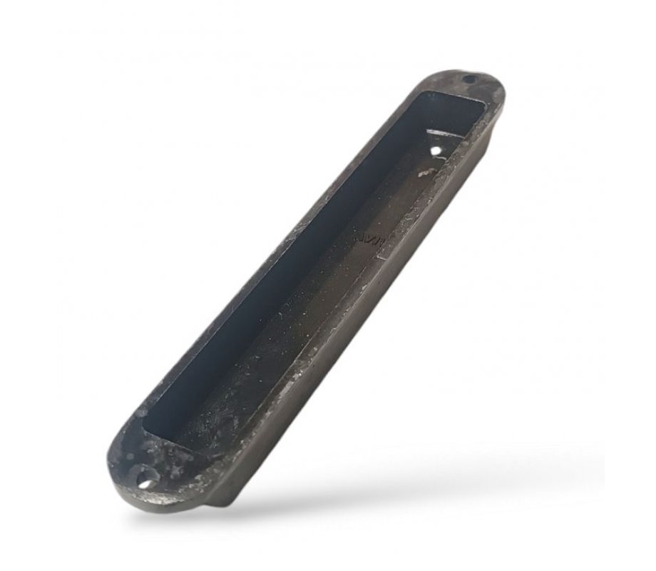 Small Metal Mezuzah Case, Ten Commandments with Star of David - Green-Blue Enamel