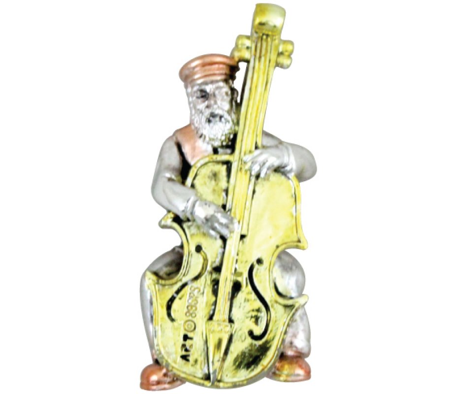 Small Polyresin Magnet - Cello Klezmer