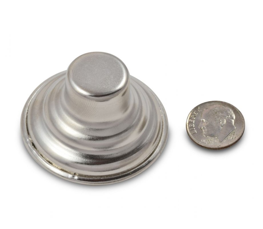 Smooth Silver Nickel Plated Insert for Candles or Tea Lights - Comes as a pair