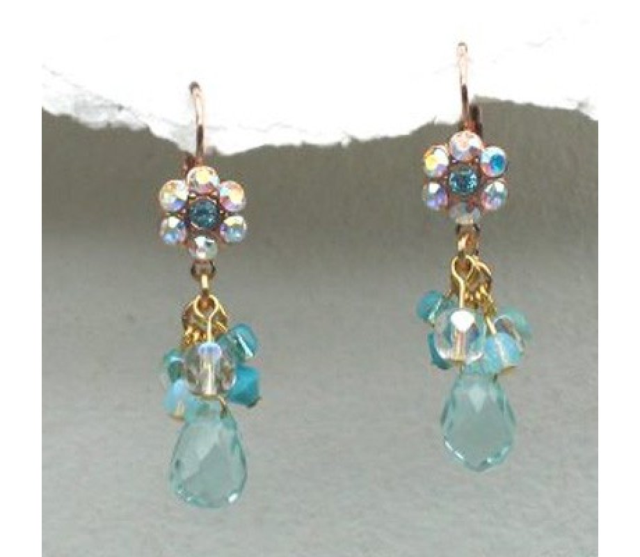 Sparkling Aqua Earrings by Edita