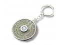 Spinner Key Chain with Revolving Stars of David - Travelers Prayer Words