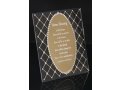 Standing English Home Blessing, Decorative Lucite - Silver or Gold