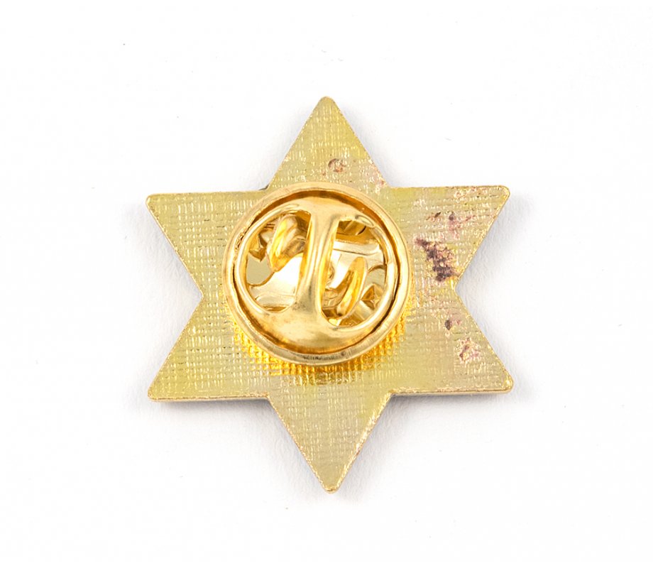 Star of David Blue & White Lapel Pin