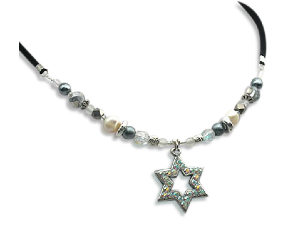 Star of David Sparkle Necklace by Edita