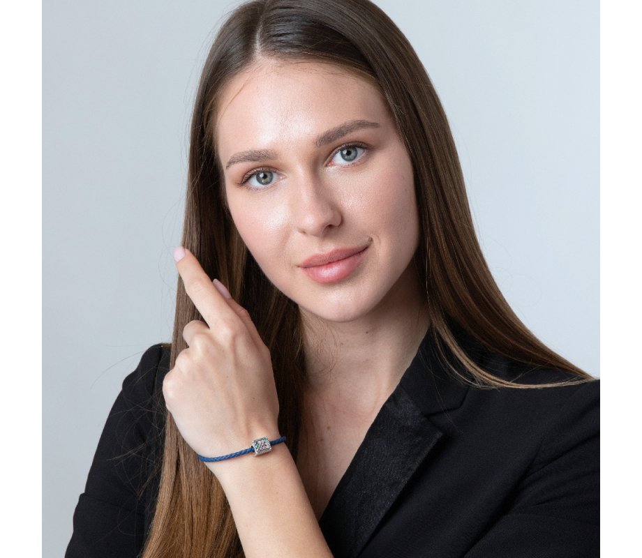 Sterling Silver Colorful Choshen Charm