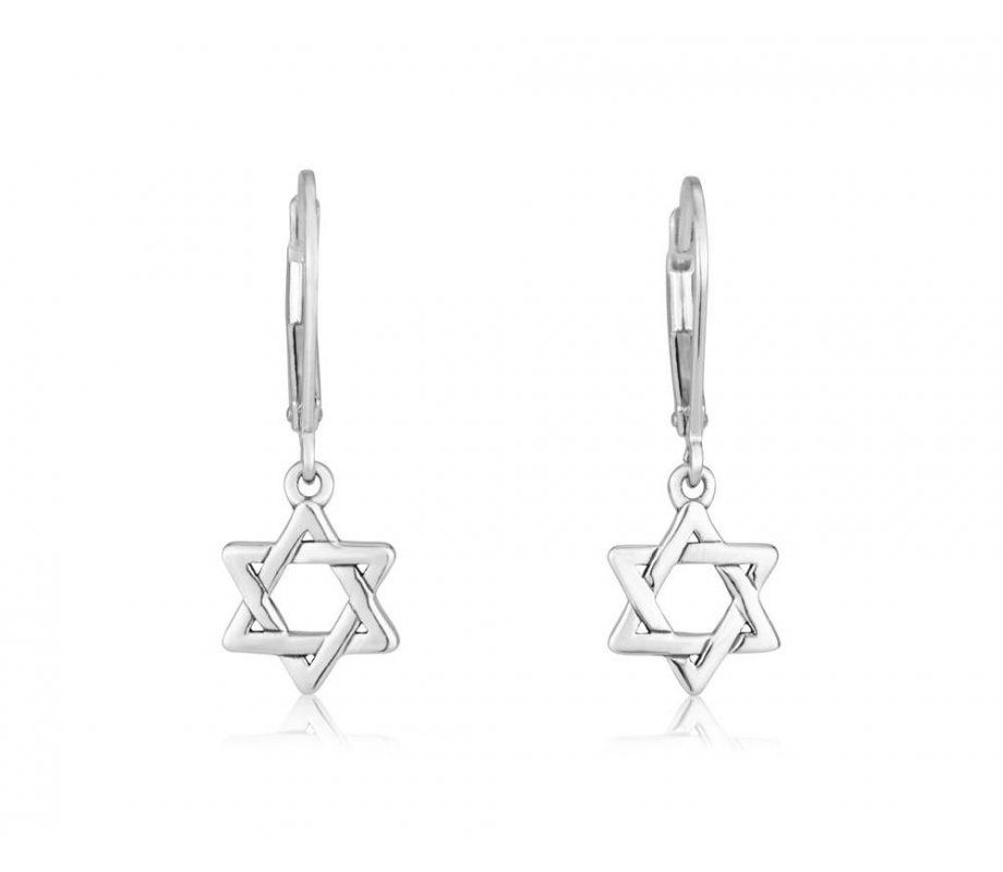 Sterling Silver Earrings - Star of David