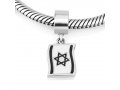 Sterling Silver Flag of Israel Charm