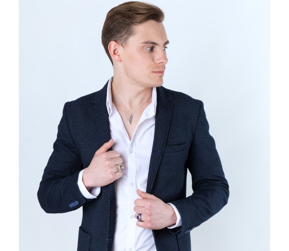 Sterling Silver Mans Ring with Eilat Stone Gold Plated Star of David and Lion