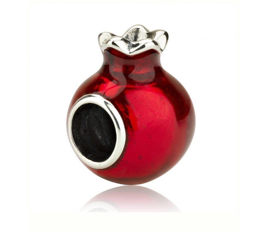 Sterling Silver Pomegranate Bracelet Charm