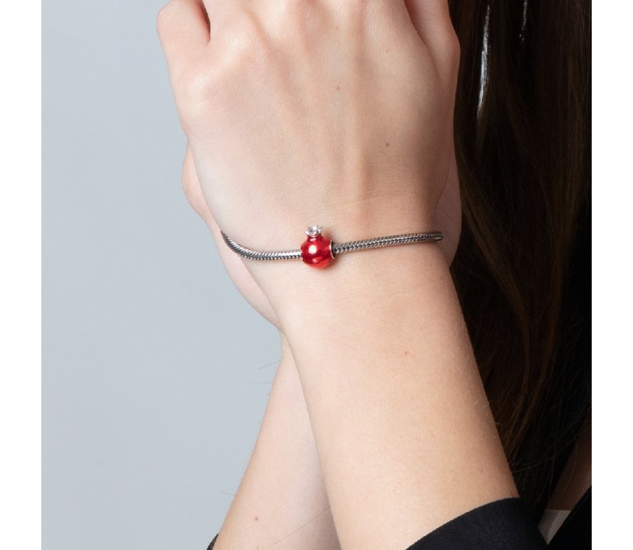 Sterling Silver Pomegranate Bracelet Charm