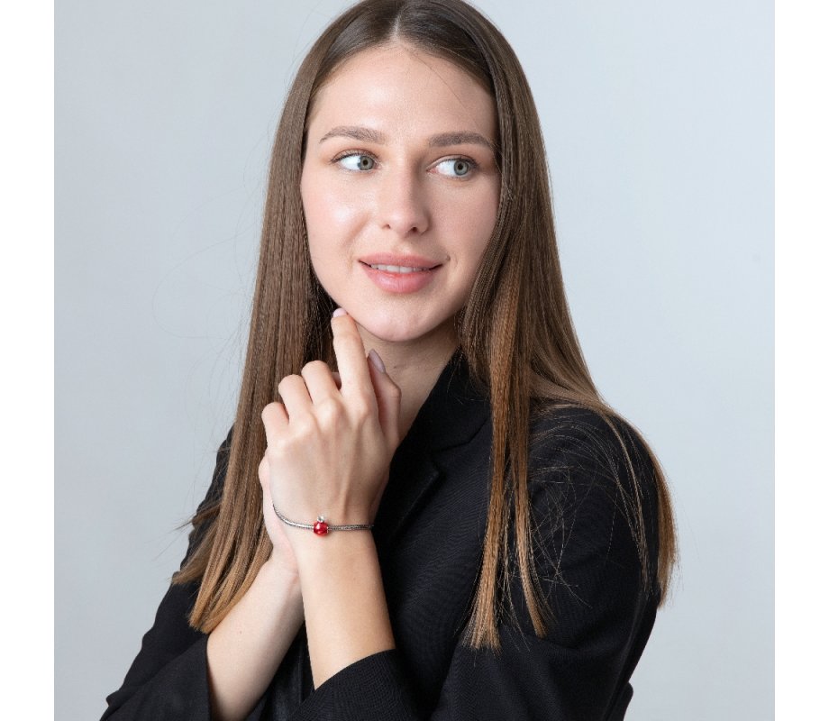 Sterling Silver Pomegranate Bracelet Charm