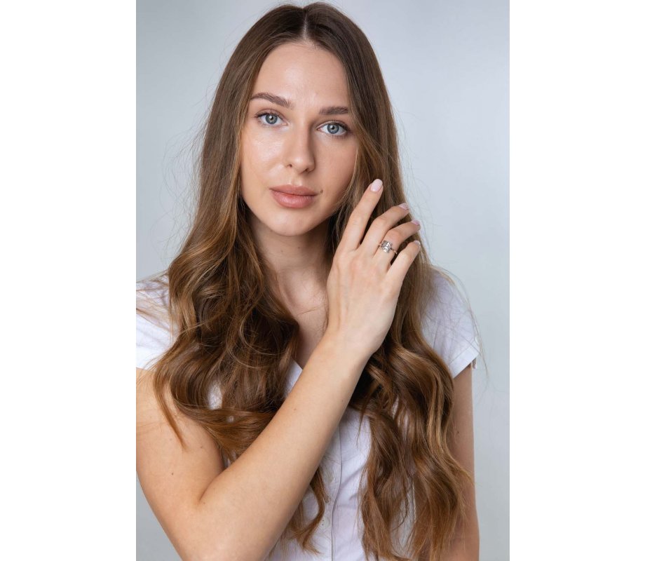 Sterling Silver Ring with Cut Out Hebrew Letters of Ahavah, Love