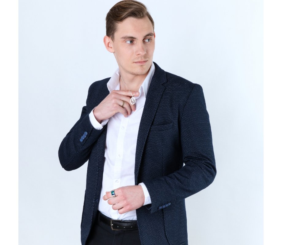 Sterling Silver Ring with Cutout Gold Plated Hebrew Ani Ledodi English Inside