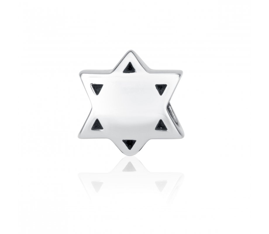 Sterling Silver Star of David Breastplate Charm