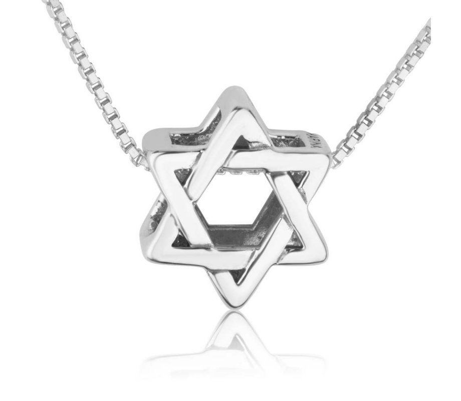 Sterling Silver Star of David Charm for Bracelet or Necklace