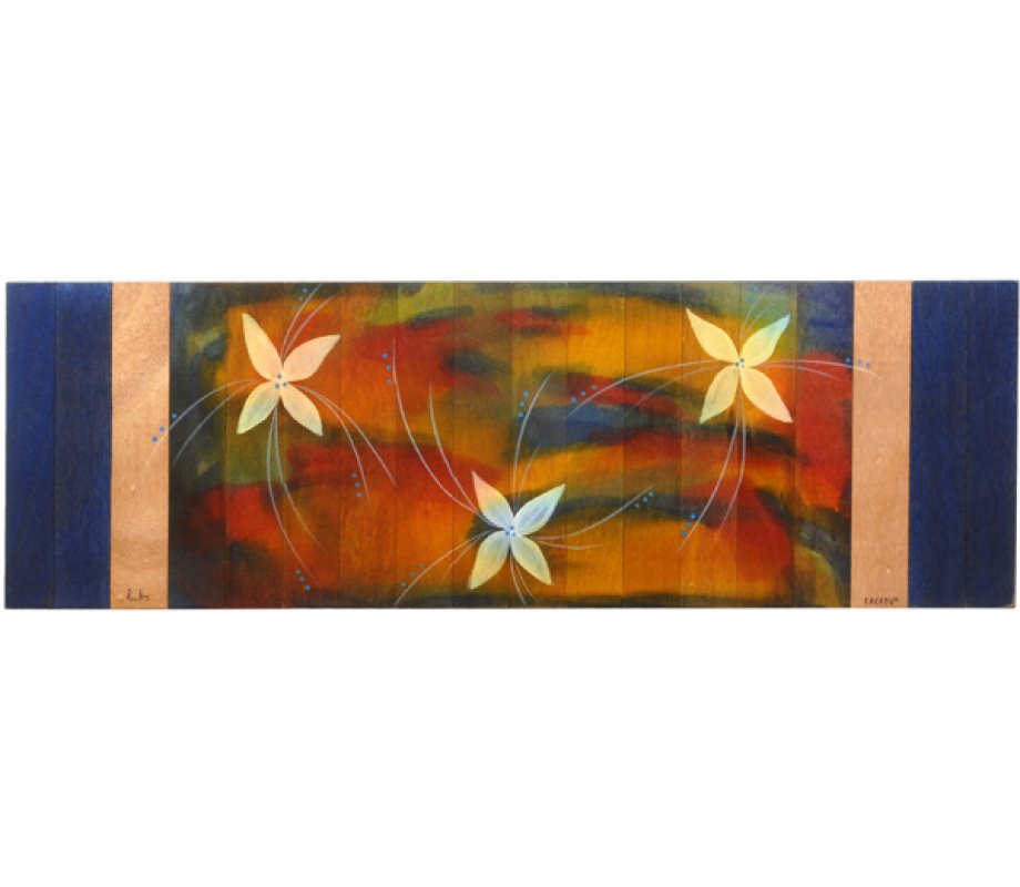 Table Runner Blue Florali by Kakadu Art
