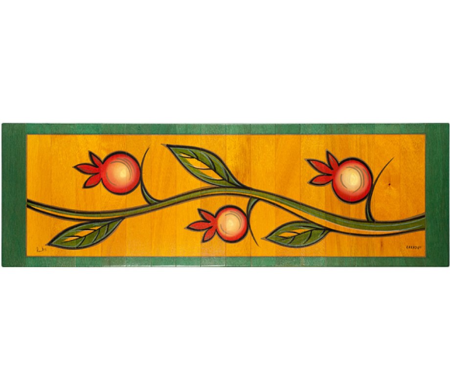 Table Runner Climbing Pomegranate by Kakadu Art