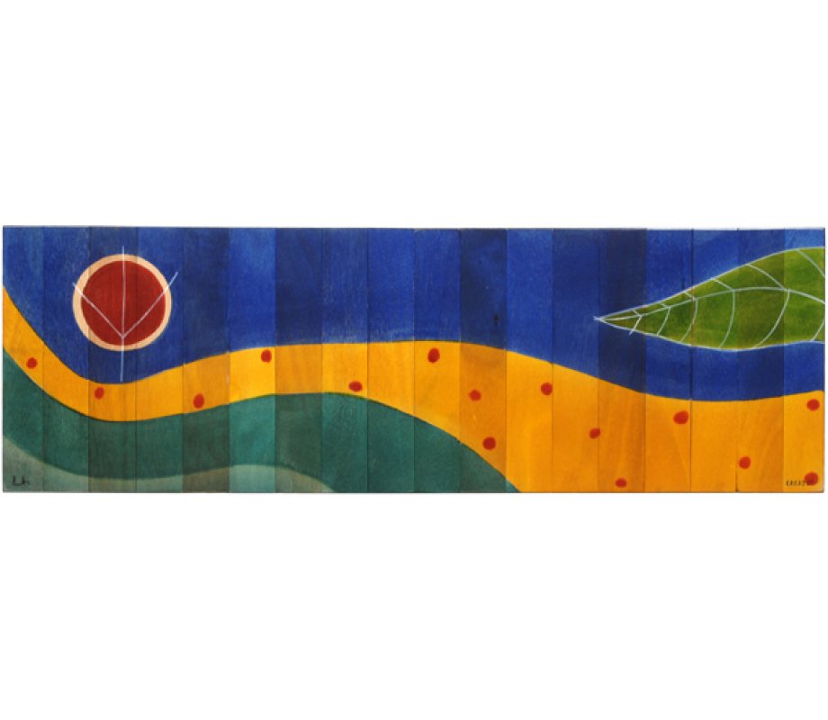 Table Runner Yellow Path by Kakadu Art