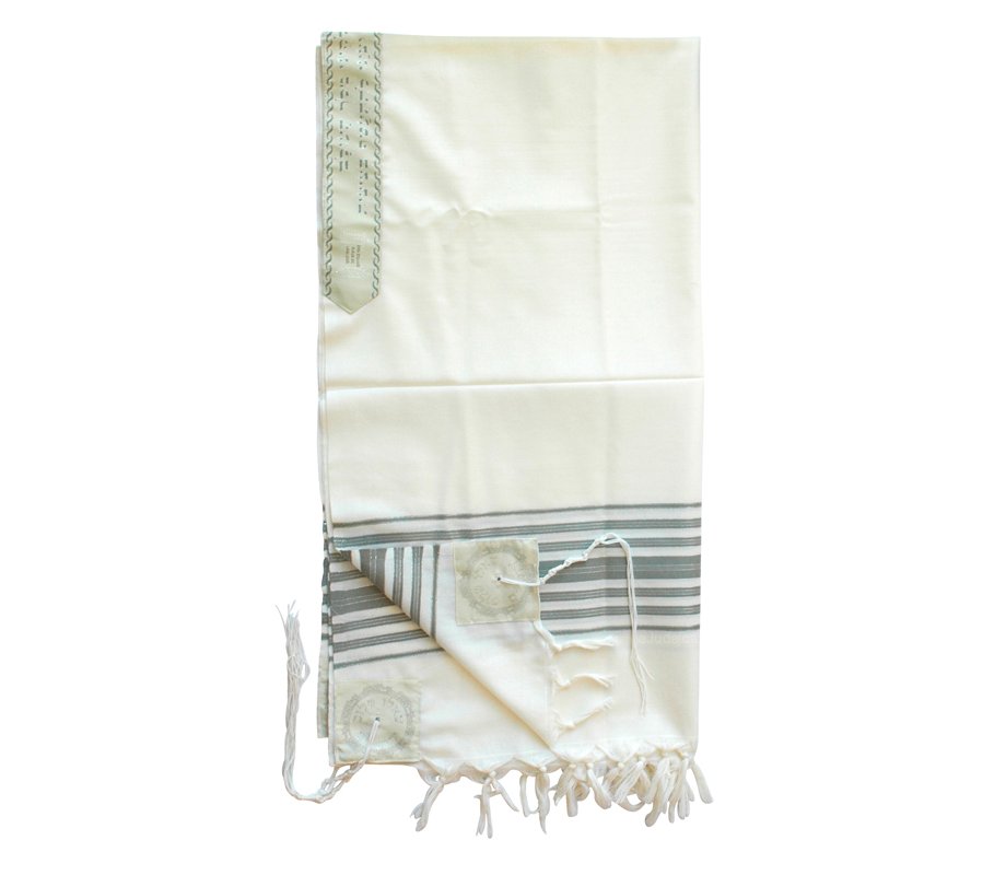 Talitnia Chermonit Wool Tallit Pure Wool Kosher Prayer Shawl