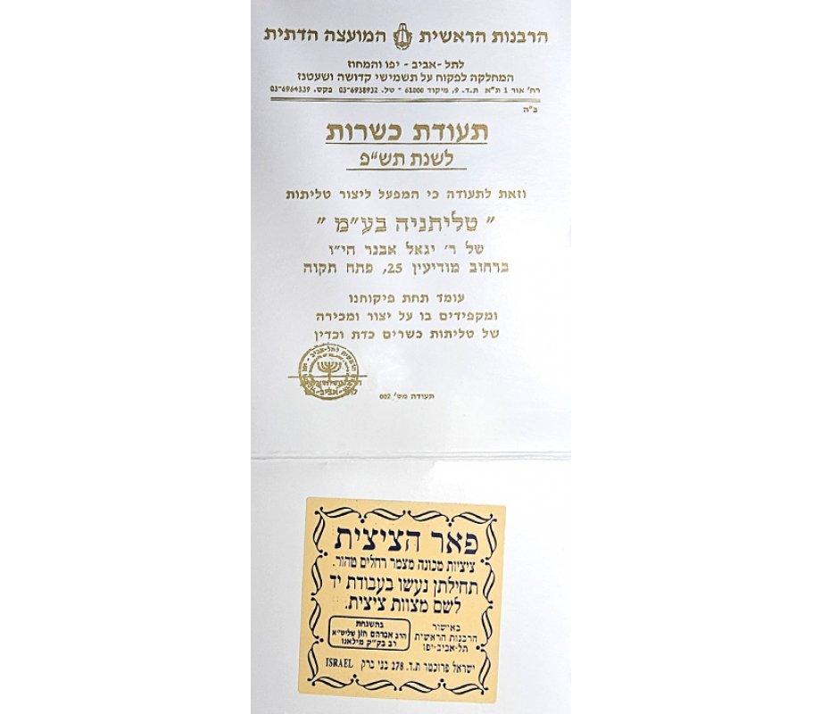 Talitnia Wool Tallit Kosher Prayer Shawl - Blue and Silver Stripes