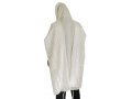 Talitnia Wool Tallit Traditional Kosher Prayer Shawl - White Stripes