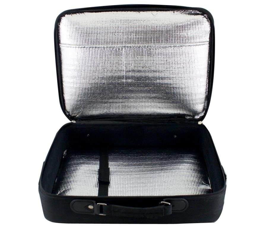 Tallit and Tefillin Carrier in Black Briefcase - Insulated
