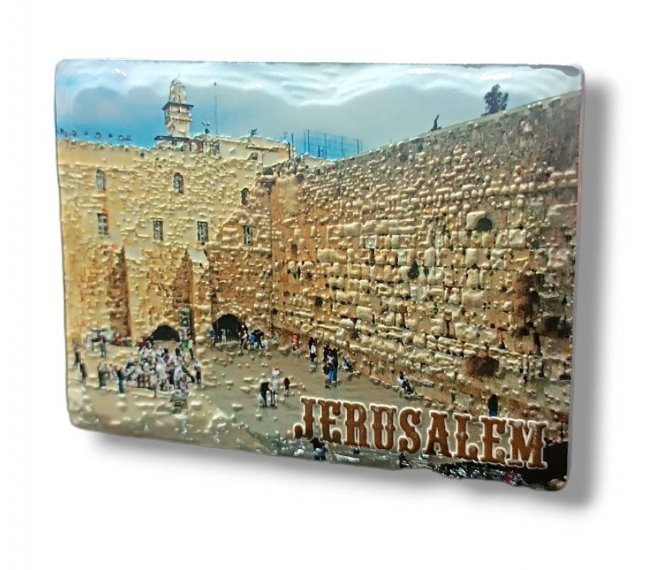 Textured Ceramic Magnet - Western Wall with