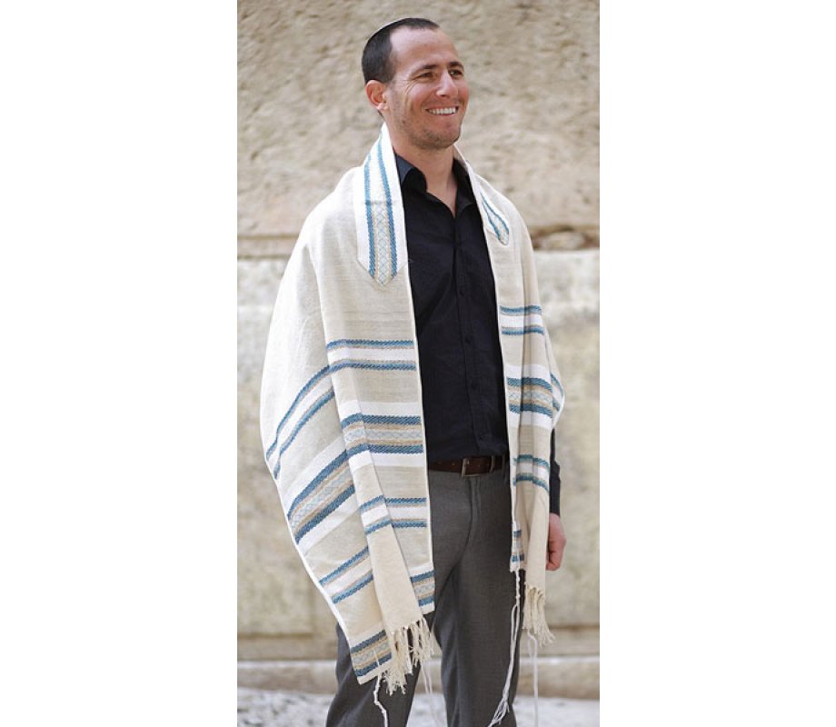 Weaving Creation Hand Woven Tallit Hochma - Wisdom