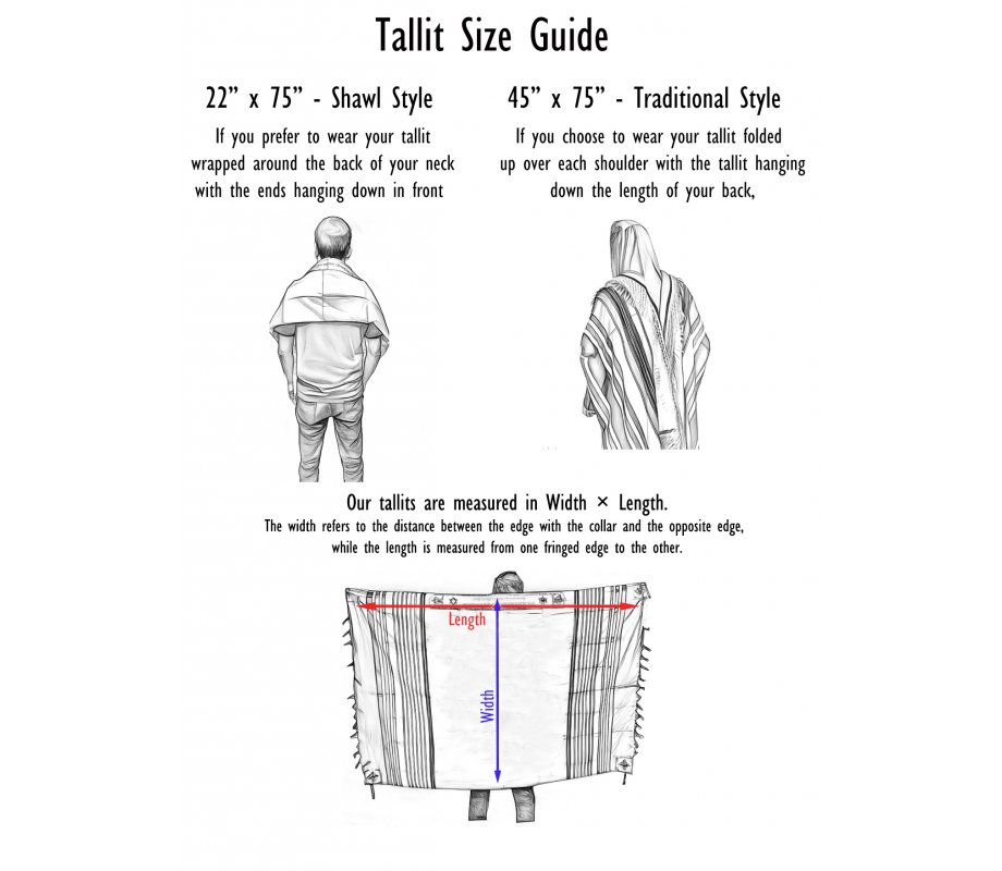 Weaving Creation Hand Woven Tallit Malchut - Royalty