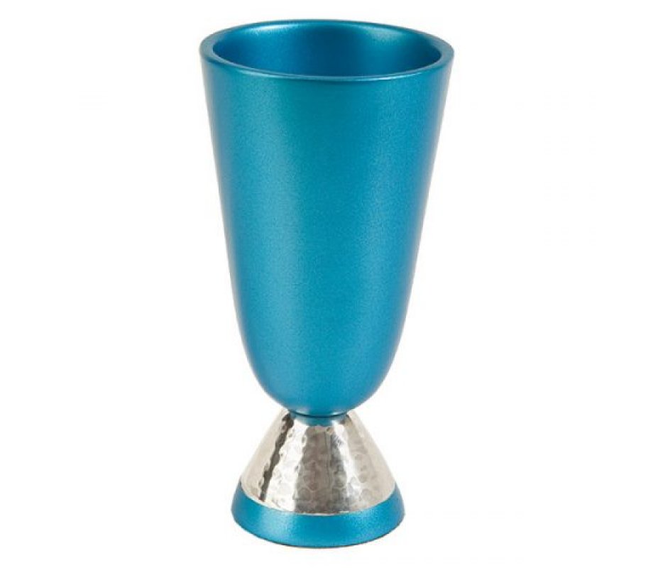 Yair Emanuel Anodized Aluminium Goblet Kiddush Cup - Turquoise